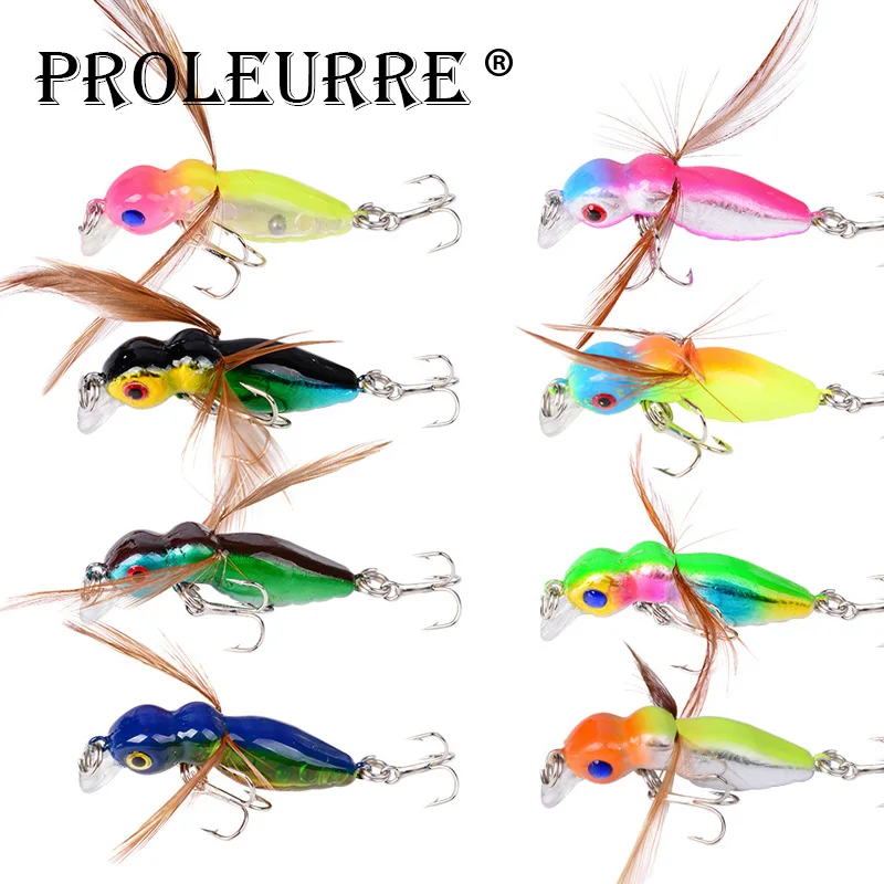 1 шт. рыболовная приманка в форме пчелы 45 мм 3 5 г|insect lure|bait crankbaittop water |