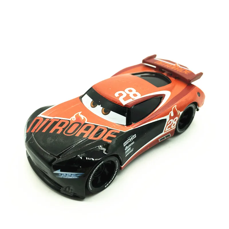 Новый Disney Pixar седан 3 игрушечный автомобиль Маккуин Джексон 1:55 литого металла
