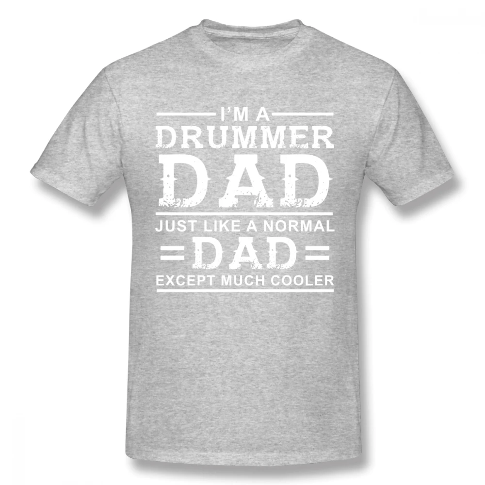 Футболка для мужчин с надписью Drummer Dad большие размеры | Мужская одежда