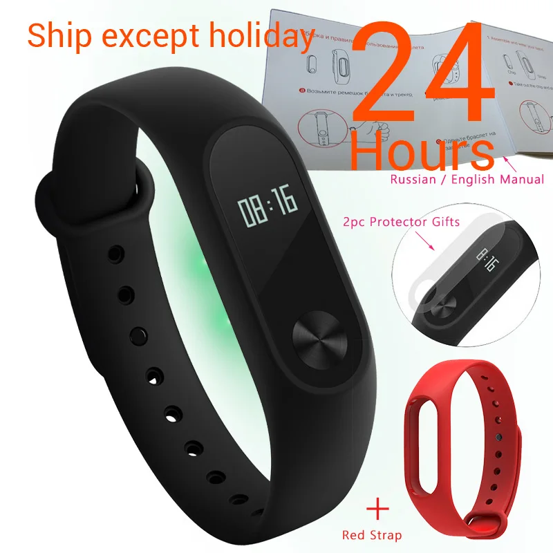 Mi band 2 n strap Xiaomi mi-браслет 2 смарт-браслет Bluetooth фитнес-браслет mi Band 2 OLED экран Сенсорная панель Пульс IP67 - Цвет: Mi band 2 n strap