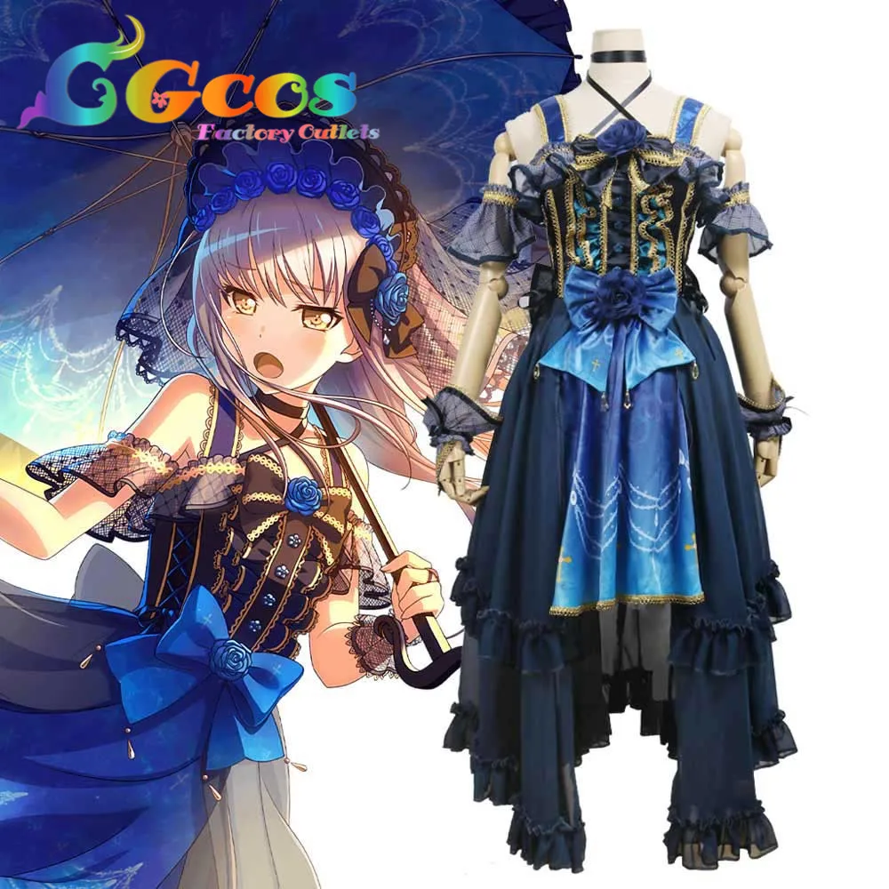 CGCOS Косплэй костюм Bang Dream! Roselia 4th одиночный minminato Yukina платья одежда Униформа