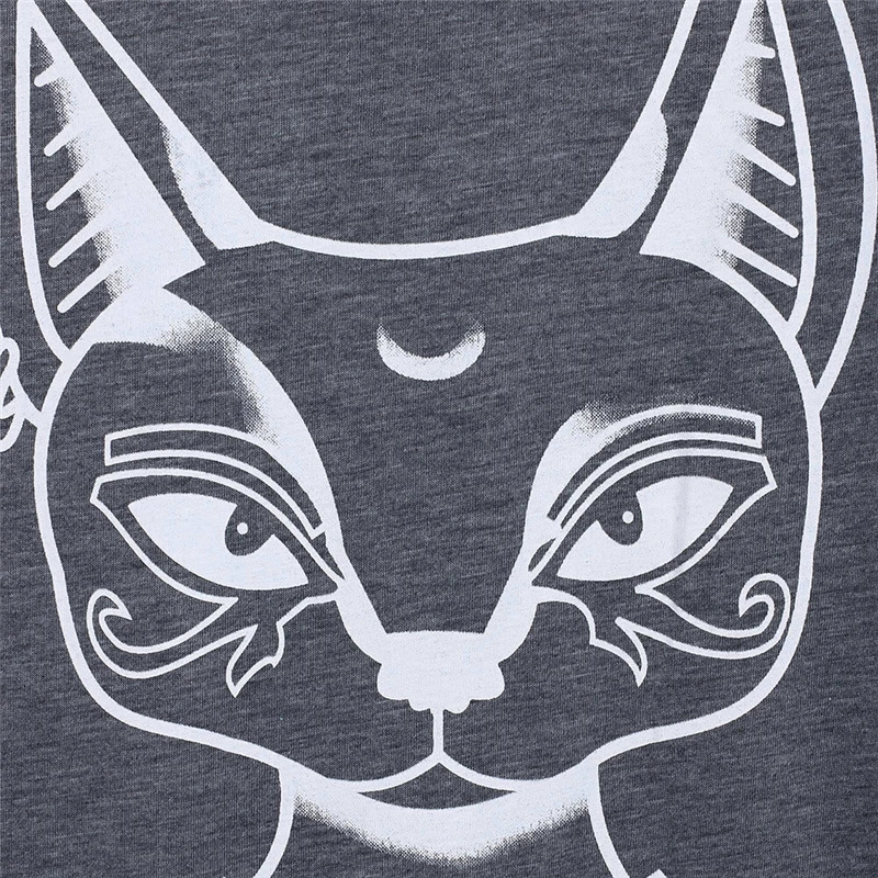 Платье с принтом кота женское летнее сексуальное повседневное длинное вечернее