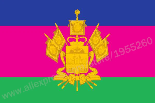 Флаг ударного края 3x5 футов 90x150 см флаги Российской Федерации баннеры | Дом и сад
