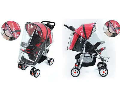 Универсальный прозрачный чехол от дождя для коляски или прогулочной | Дом и сад