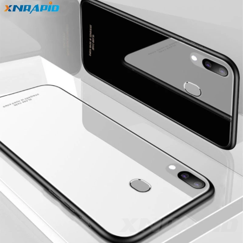XNRAPID Роскошный Жесткий стеклянный зеркальный чехол для samsung galaxy M10 M20 A10 A30 A40 A50 A70
