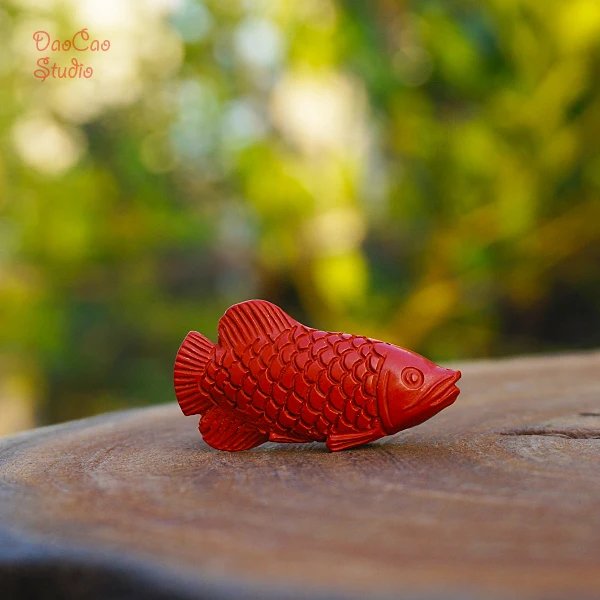 Красные Бусины Cinnabar резные Arowana F Pandent латунь бусины в виде гуру медь Mala Japa браслет