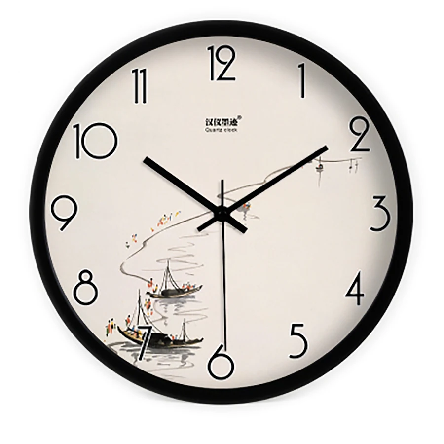 Ретро антикварные настенные часы креативные цифровые художественные большие