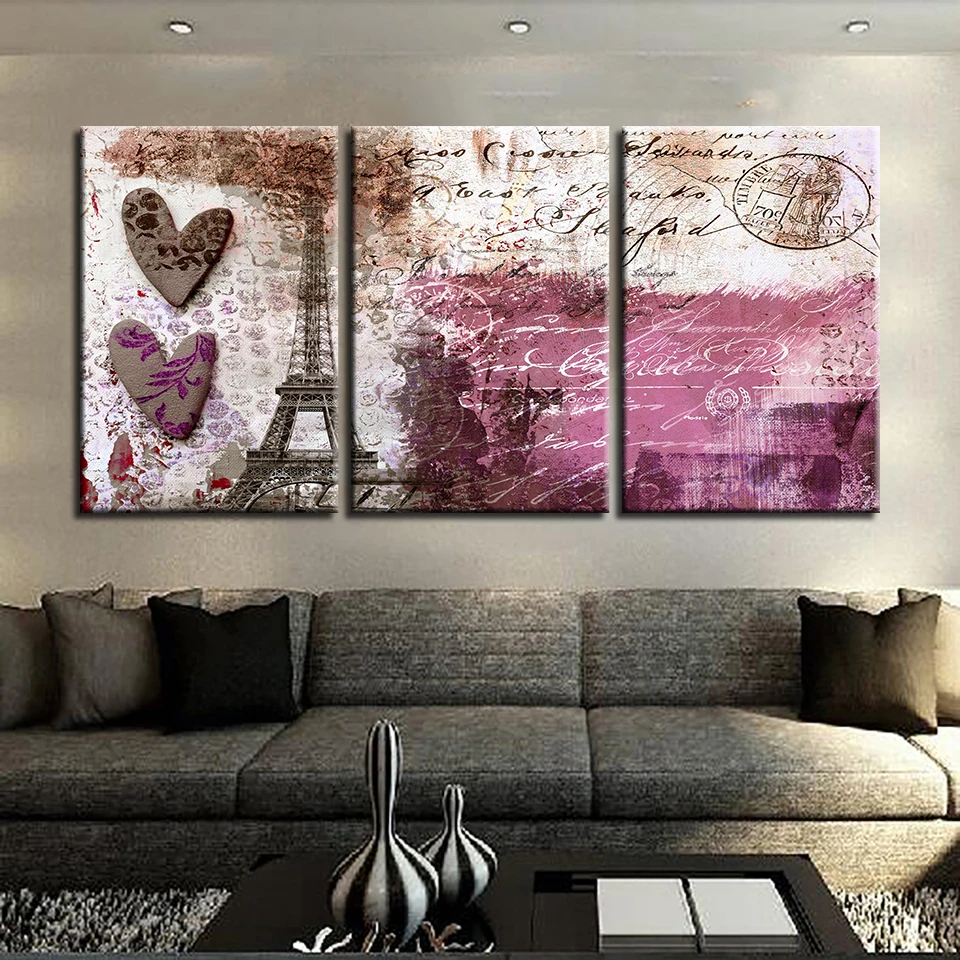 Настенная картина для гостиной 3 шт. винтажные абстрактные картины с