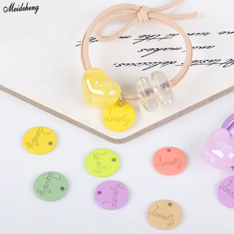 Сплав флуоресцентные Висячие Круглые бусины для изготовления ювелирных изделий