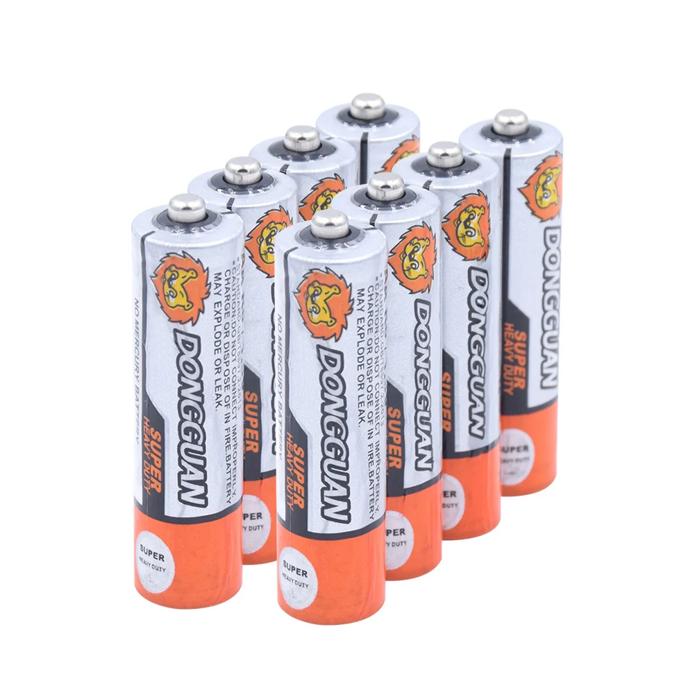 8 шт. сухая батарея 1,5 v Aa цинковый углеродный аккумулятор Um3 Lr6 сухие батареи для игрушек пульт дистанционного управления светодиодный фонарик, налобный фонарь, камера