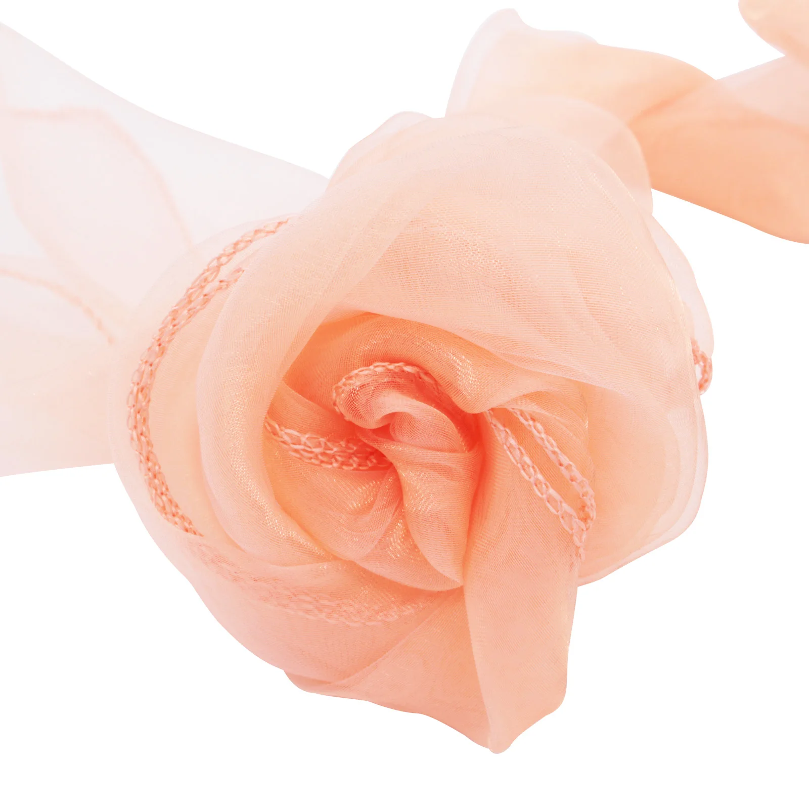 peach 18 см* 275 см, для свадеб и мероприятий, органза, пояс для стула, бант, чехол, сделай сам, украшения для стульев, домашний текстиль - Цвет: peach