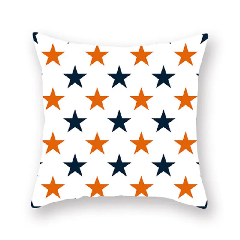 New orange pumpkin geometric Halloween pillowcase digital printing car office sofa home decoration cushion cover pillow45*45cm | Дом и сад