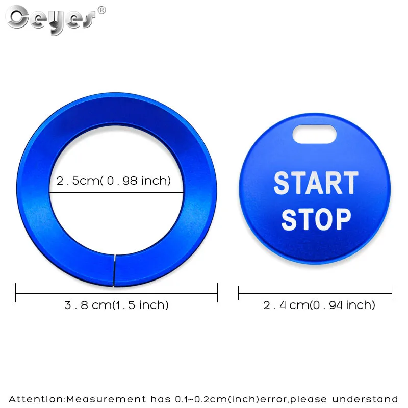 Ceyes автомобильный Стайлинг переключатель зажигания двигатель старт стоп телефон