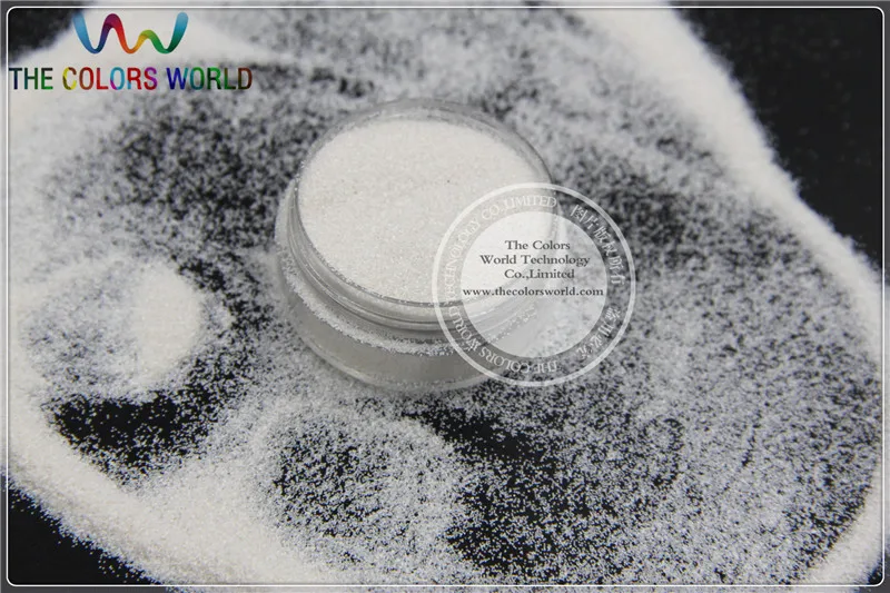 

TCH600 0.2MM Size 008 Mate creamy white Colors fine glitter dust for nail Art or other DIY decoration