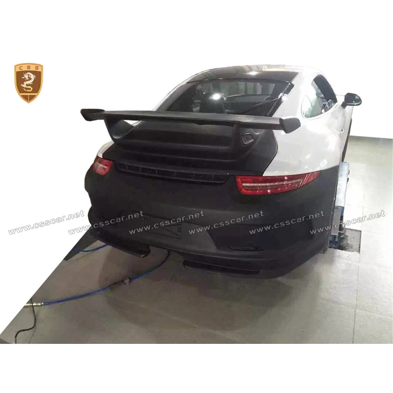 CF FRP Задний спойлер из углеродного волокна для Porsche 911 997 RS с спойлером на багажник, полностью УГЛЕРОДНЫЙ спойлер, часть карбонового крыла - Цвет: CF FRP
