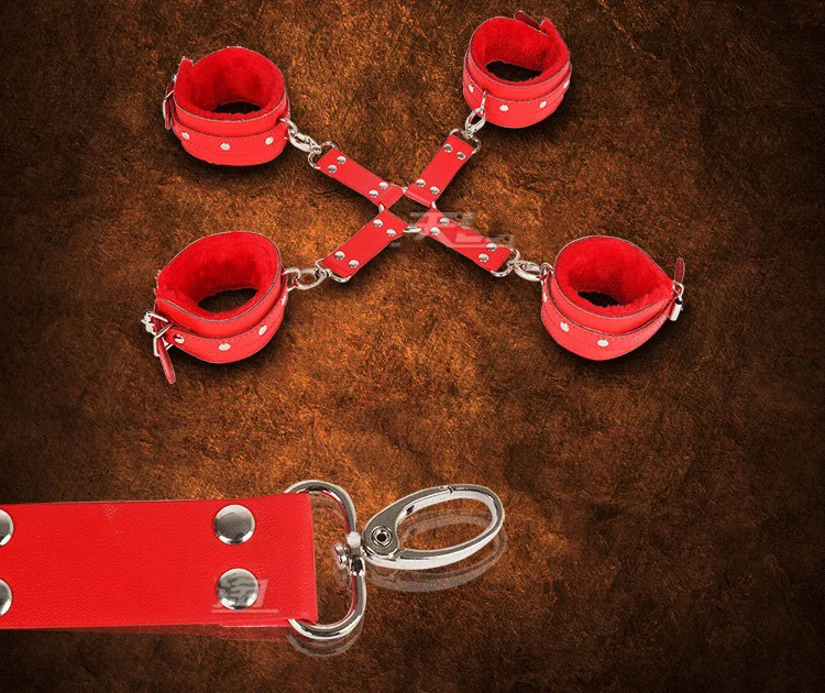 

Leather Cross Handcuff Ankle-cuffs Restraint Bondage Fetish Cosplay cop bdsm Wrist sex toy for couple sex life women