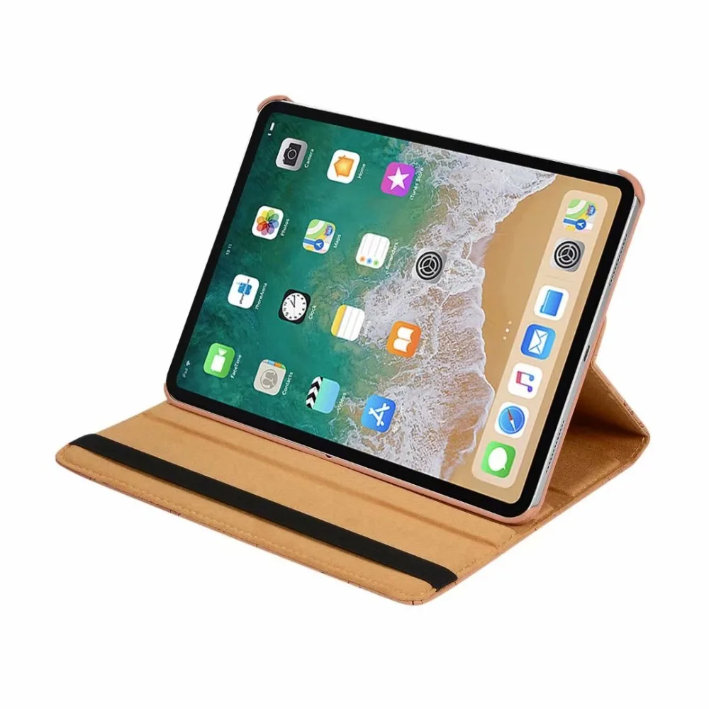 360 градусов вращающийся умный PU кожаный чехол для iPad Pro 11 &quot2018 новый планшет Funda с