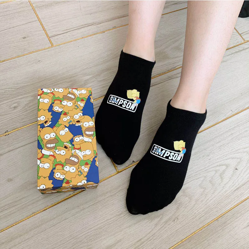Смешные мужские носки мультфильм пара женщин marvel милые летние корейские белые