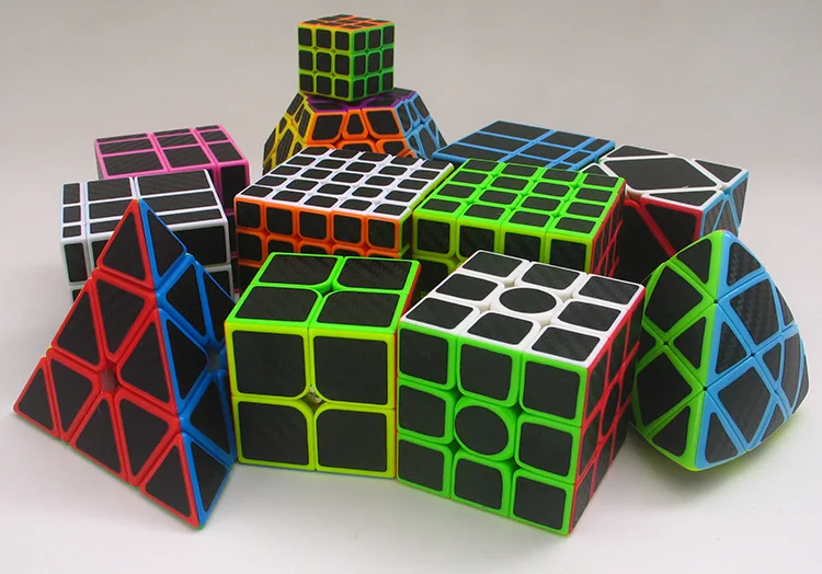 Z cube 14 видов скоростная наклейка из углеродного волокна "Кубики" Волшебный куб Cubo Magico головоломка игрушка для детей подарок игрушка для взрослых
