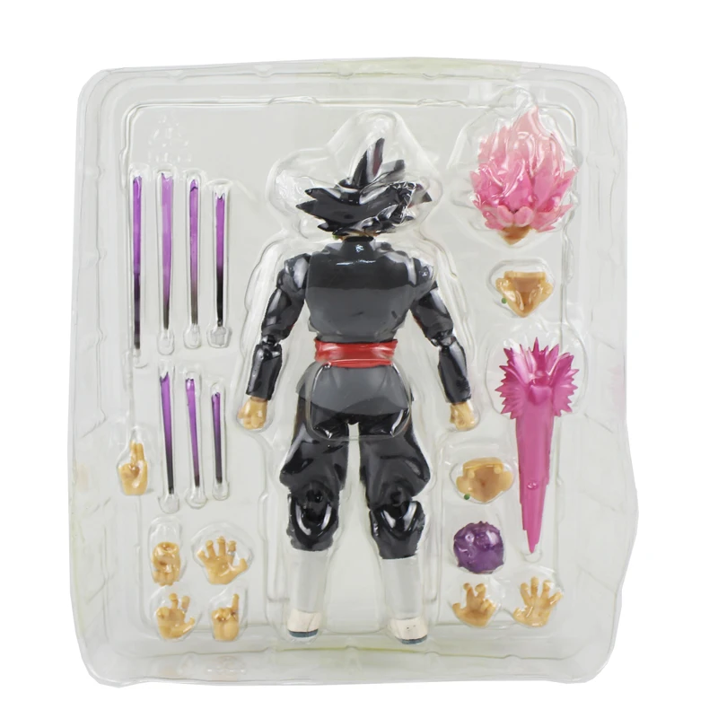 Free Shipping 5.5&quot Dragon Ball Z Anime Super Black Goku Zamasu SHF Moveable Boxed 14cm PVC Action Figure Model Doll Toys Gift | Игрушки и