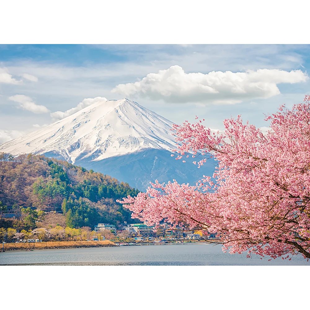 Allenjoy Профессиональный фон для фотосъемки Красивая Гора fuji Весна Япония вишневый