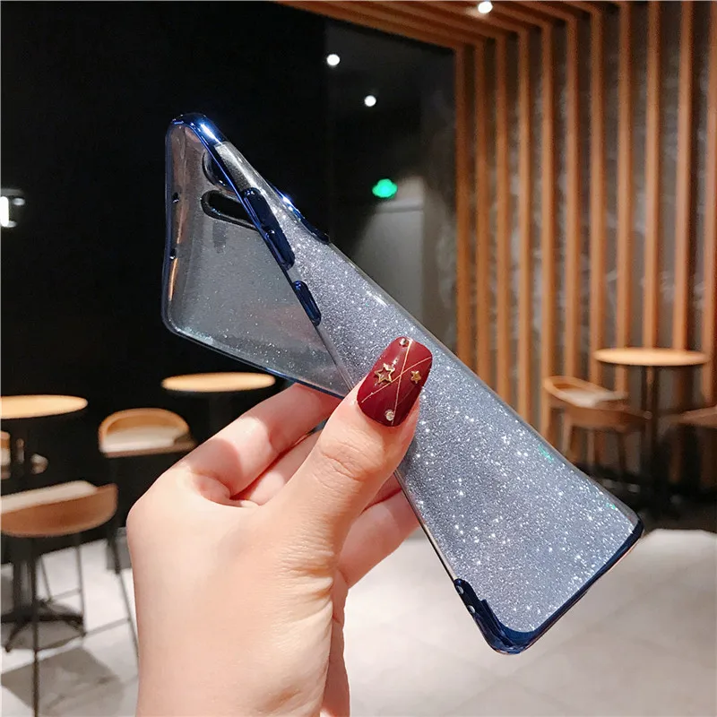 Мягкий блестящий чехол для huawei Honor 8A 8X Max 9 10 10i 20i Lite 20 Pro Nova 4 3 3i Y7 P Smart Z 2019 прозрачный