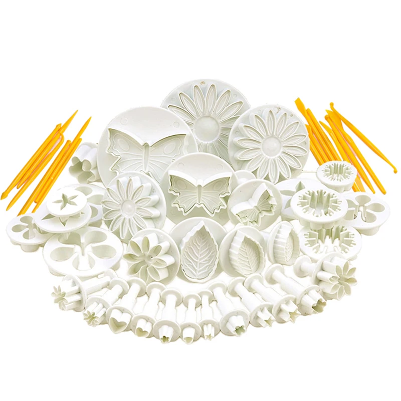 47 шт. плунжера Fondant Cutter Инструменты для тортов Cookie бисквитный торт плесень Craft DIY 3D