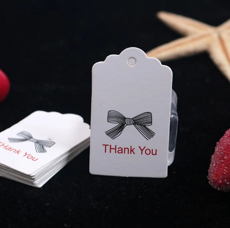 100 шт. DIY крафт бумажные бирки для подарков коричневая упаковочная этикетка