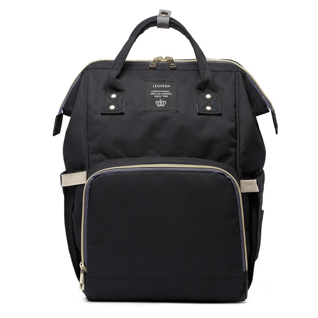 Black CHA226A Сумка для подгузников, водонепроницаемая, для мам, сумка для беременных, для детей, большая емкость, Детская сумка для пеленания, рюкзак для мам, сумка для кормления, для ухода за ребенком - Цвет: Black CHA226A