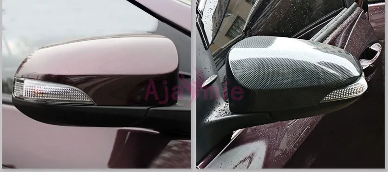 Для Toyota Yaris 2012 2013 углеродное волокно цветной автомобильный Стайлинг дверное зеркало рамка панель накладка Tirm аксессуары