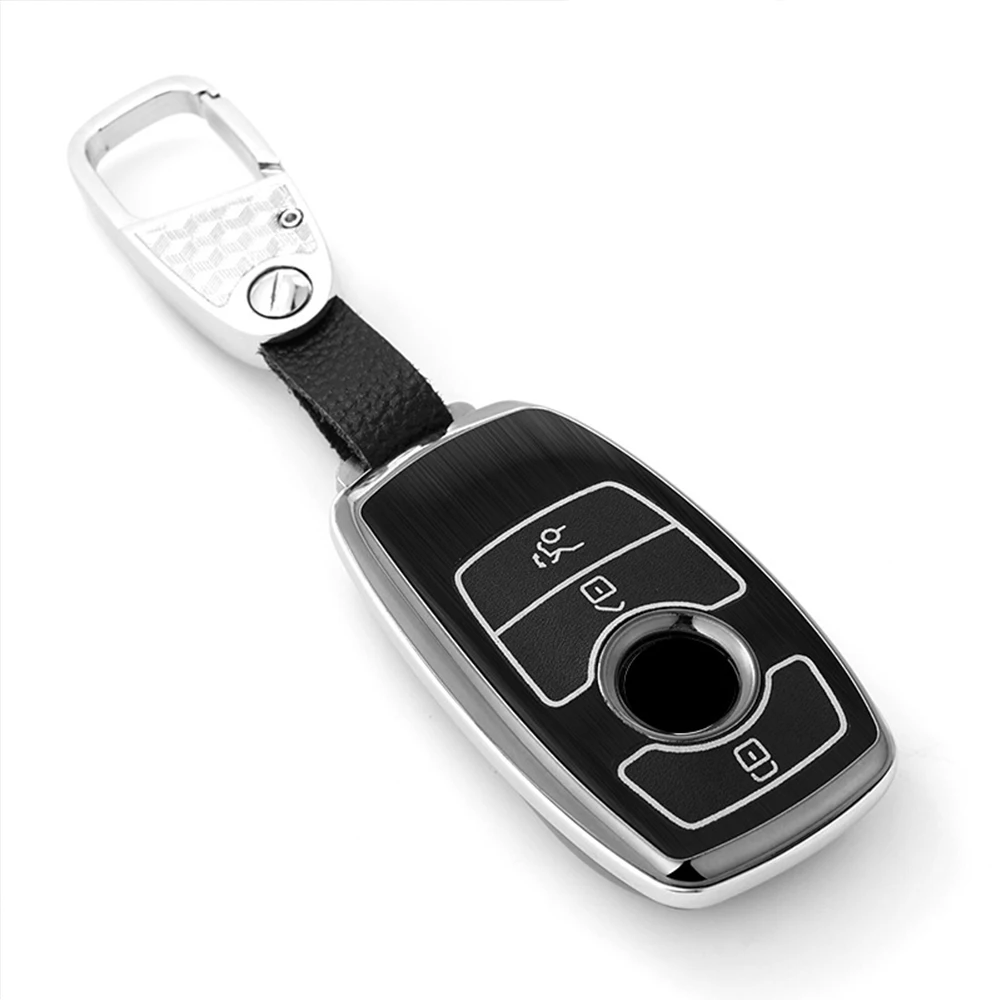 Fluorescence Car Key Case Cover Bag Shell Remote for Mercedes Benz C Class W205 C200 C180 C260 C300 E W213 E200 E300 E320 | Автомобили и