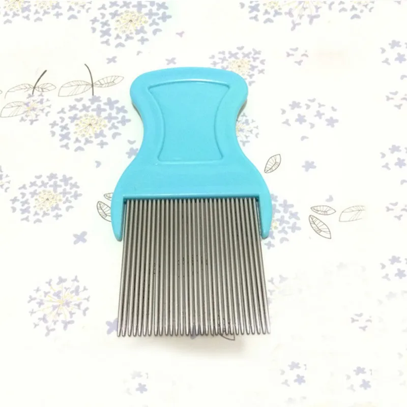 Pet Dog Hair Flea Lice Dirt Dust Remover Cat Grooming Comb Stainless Pin Eggs | Дом и сад