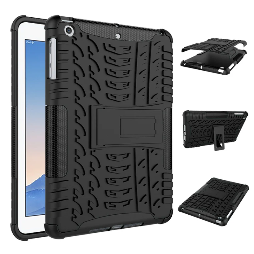 Black Подставка для планшета, чехол s для Apple Air 1 iPad5 6 9,7, чехол для iPadMini 1 2 3 4 Pro 9,7 10,5, чехол s, защитный чехол - Цвет: Black