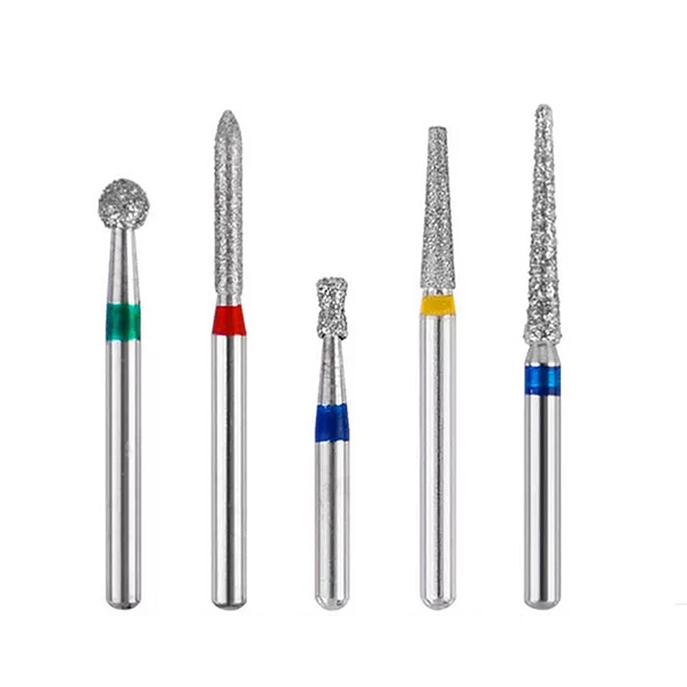

100pcs Diamond Burs Polishing Grinding Heads for High Speed Handpieces