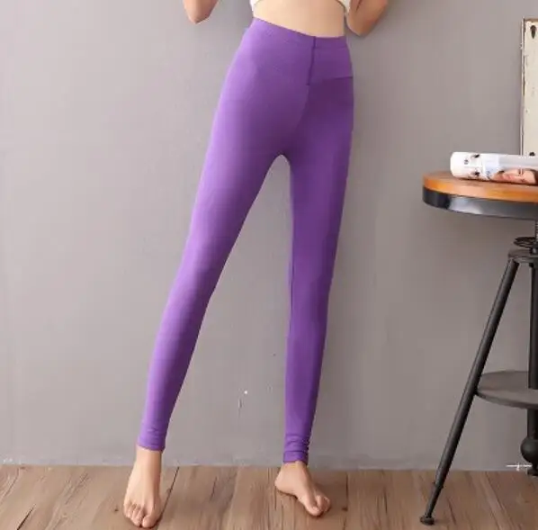 purple Осень-зима, женские пижамные штаны, штаны для сна, Модальные хлопковые Пижамные штаны, женские эластичные длинные штаны для сна, брюки, Новинка - Цвет: purple