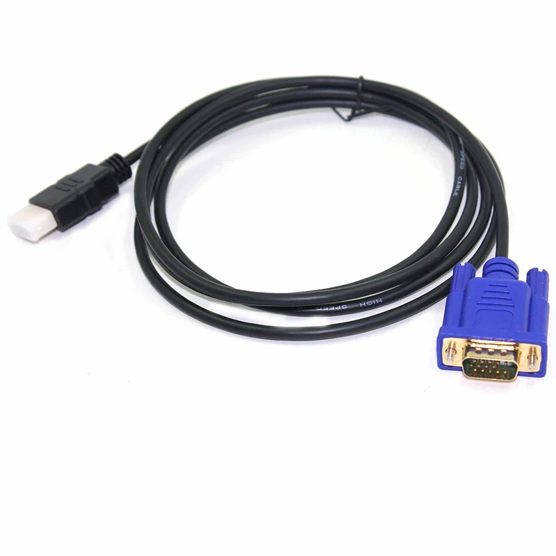 Адаптер DOITOP HDTV Male VGA HD 15 15Pin адаптер кабель 6FT 1 8 m 1080P To Аудио конвертер