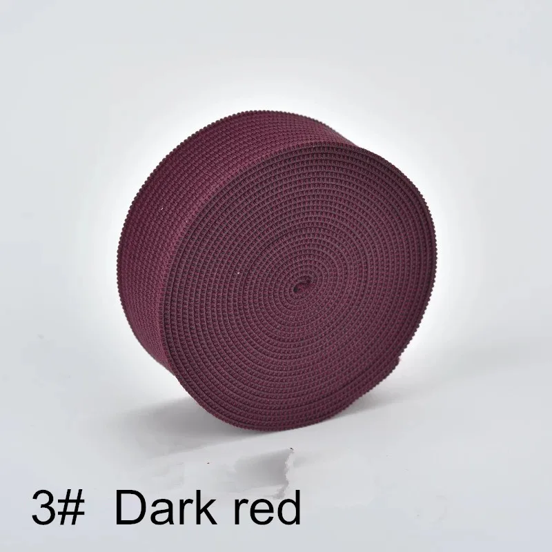 C3 Dark red 1 метр цветные резинки 20 мм плоская прошивка резинка для нижнего белья трусы Бюстгальтер резиновая одежда декоративный мягкий пояс - Цвет: C3 Dark red