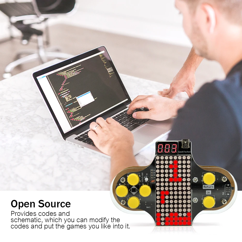 Модернизированное электронное DIY игровой консоли набор V2 паяльная практика с