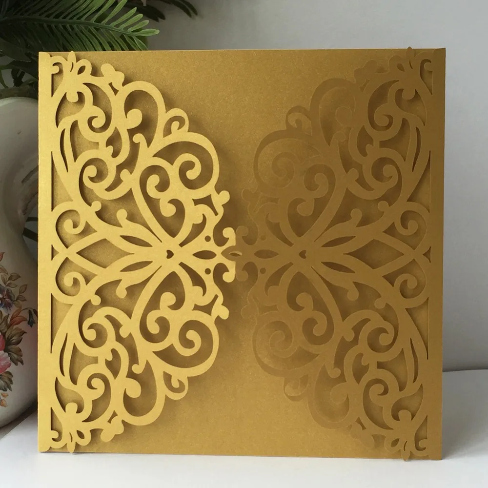 

35Pcs/Lot Blue Butterfly Pearl paper Envelope Wedding Invitation Birthday Party Blessing Greeting Card