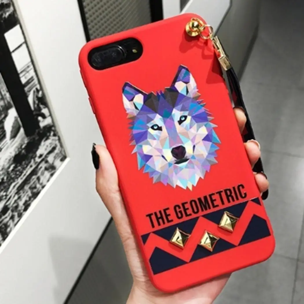 Чехол для телефона чехол iPhone животное на запястье с заклепками 7/8/7 plus/8 plus