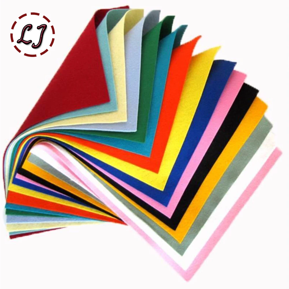 Новое поступление 40 цветов в упаковке нетканые Полиэстеровые войлочные листы