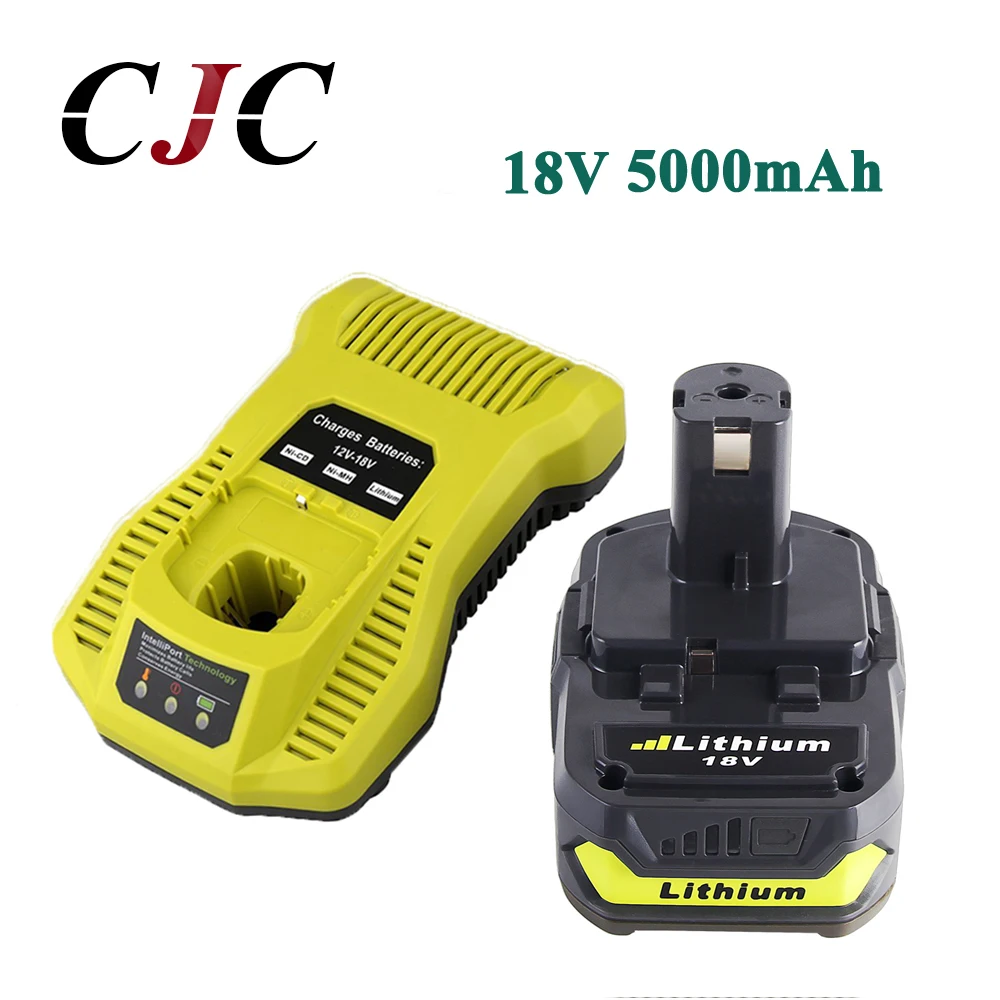 18V 5000mAh литий ионная аккумуляторная батарея для Ryobi P108 RB18L40 P2000 P310 ONE + BIW180 с зарядным