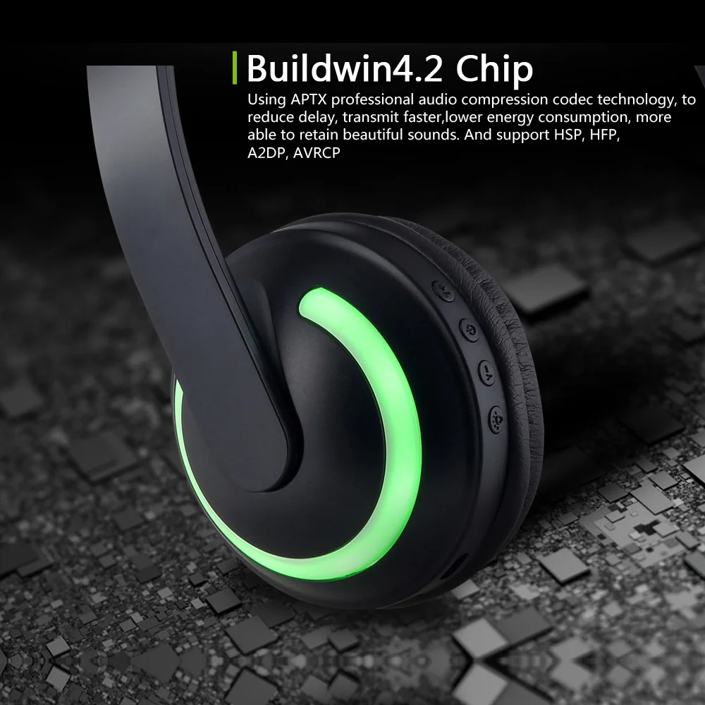 Мигающие светящиеся кошачьи наушники беспроводные Bluetooth Steaeo игровая гарнитура для ПК геймера мобильный телефон 7 цветов светодиодный светильник