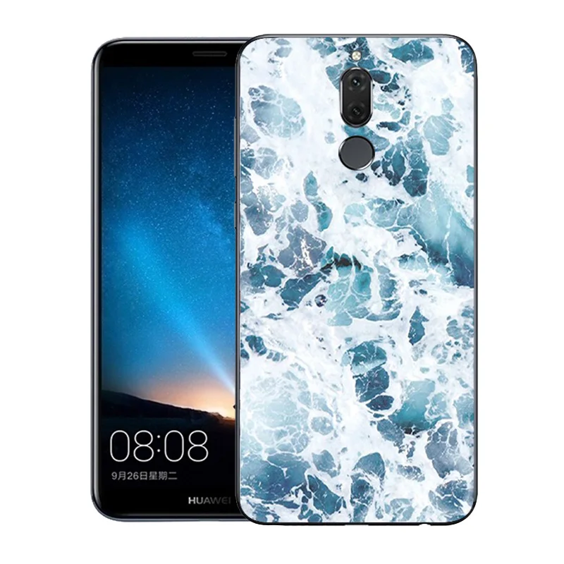 Для huawei mate 10 Lite/Nova 2i/MaiMang6 модная задняя крышка с принтом для mate 10 Lite/mate 10lite Мягкий силиконовый чехол для телефона
