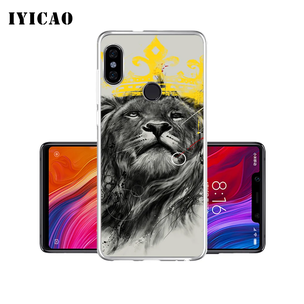 Мягкий силиконовый чехол для телефона IYICAO The Lion King Simba Xiaomi Mi 9 8 SE 6 A1 A2 Lite F1 MIX2S MIX3 |