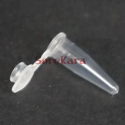 

LOT 1000 Scale line 0.2ml Laboratory Plastic Centrifuge tube V-bottom with cap For Sample Specimen
