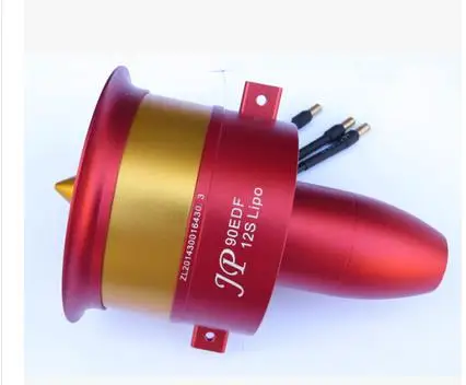 90mm 12s Радиоуправляемый Воздушный самолет 50 V, 142A, 7100 W, 9,3 KG 12 Blade 120mm/105mm/90mm/70mm 12S EDF электронный воздуховод двигателя вентилятора: 5060 750KV - Цвет: 90mm 12s
