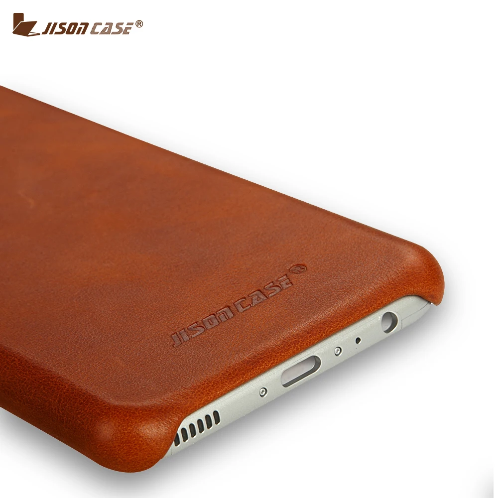 Jisoncase из натуральной кожи чехлы для телефонов Huawei P10 Plus роскошный тонкий жесткий