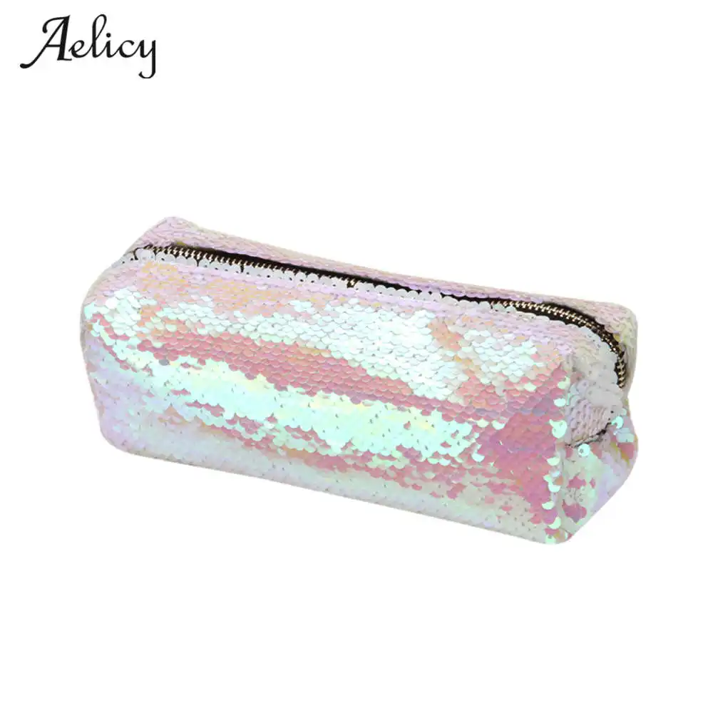 Aelicy новые золотые сумки для макияжа из искусственной кожи Геометрическая Сумка