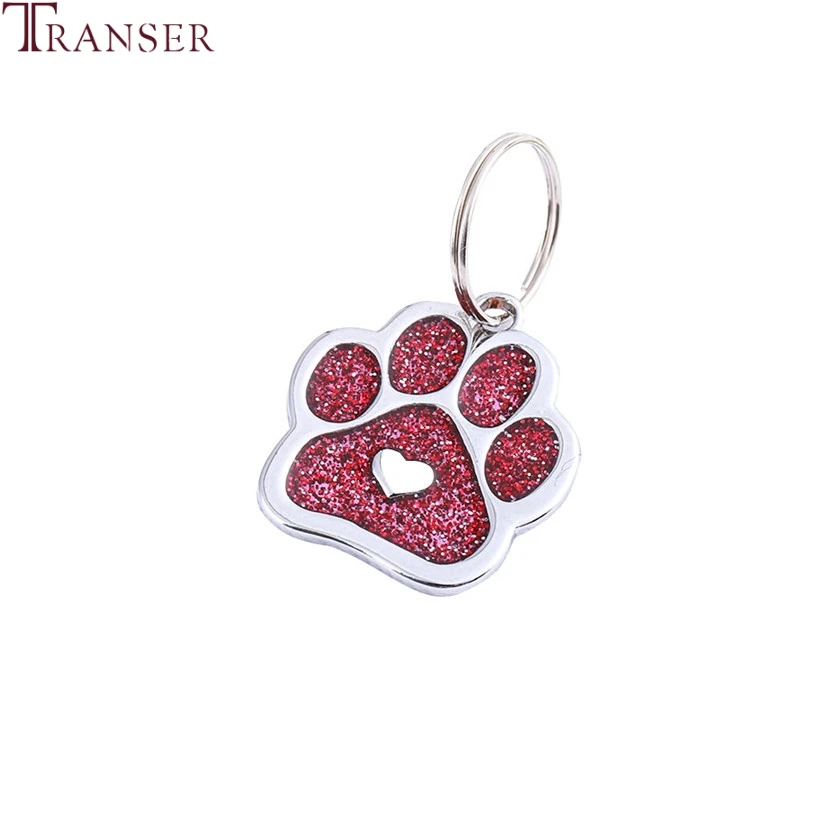 Идентификационная бирка для собак и кошек Transer Paw Heart ожерелье домашних животных